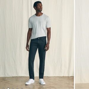 Faherty Organic Cotton Slim Straight Denim Jeans Pants